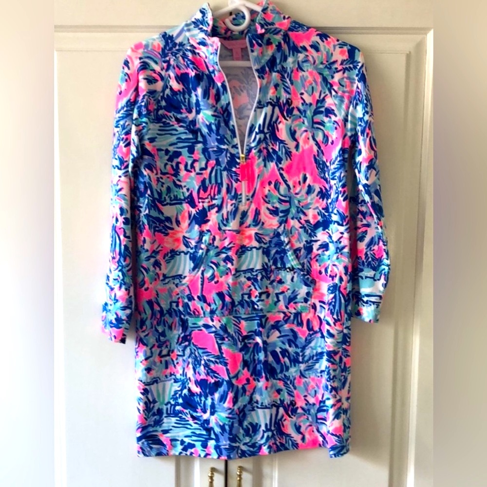 Lilly Pulitzer Mini Skipper Dress In Cabana Cocktail, Size Large (8-10), NWOT